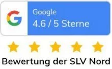 4,6 von 5 Sternen - Bewertung der SLV Nord bei Google