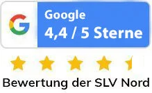 4,6 von 5 Sternen - Bewertung der SLV Nord bei Google