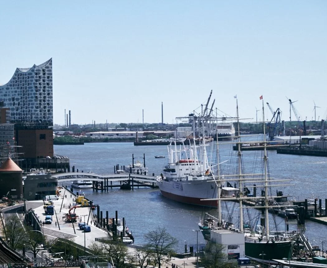 Blick aus dem Tagungsraum des Hotel Hafen Hamburg